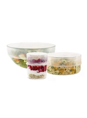 6 Pcs Silicone Cover Lid - Transparent