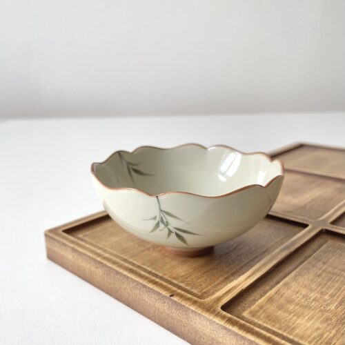 Tea cup - handpainted bamboo