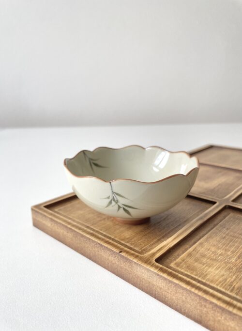 Tea cup - handpainted bamboo